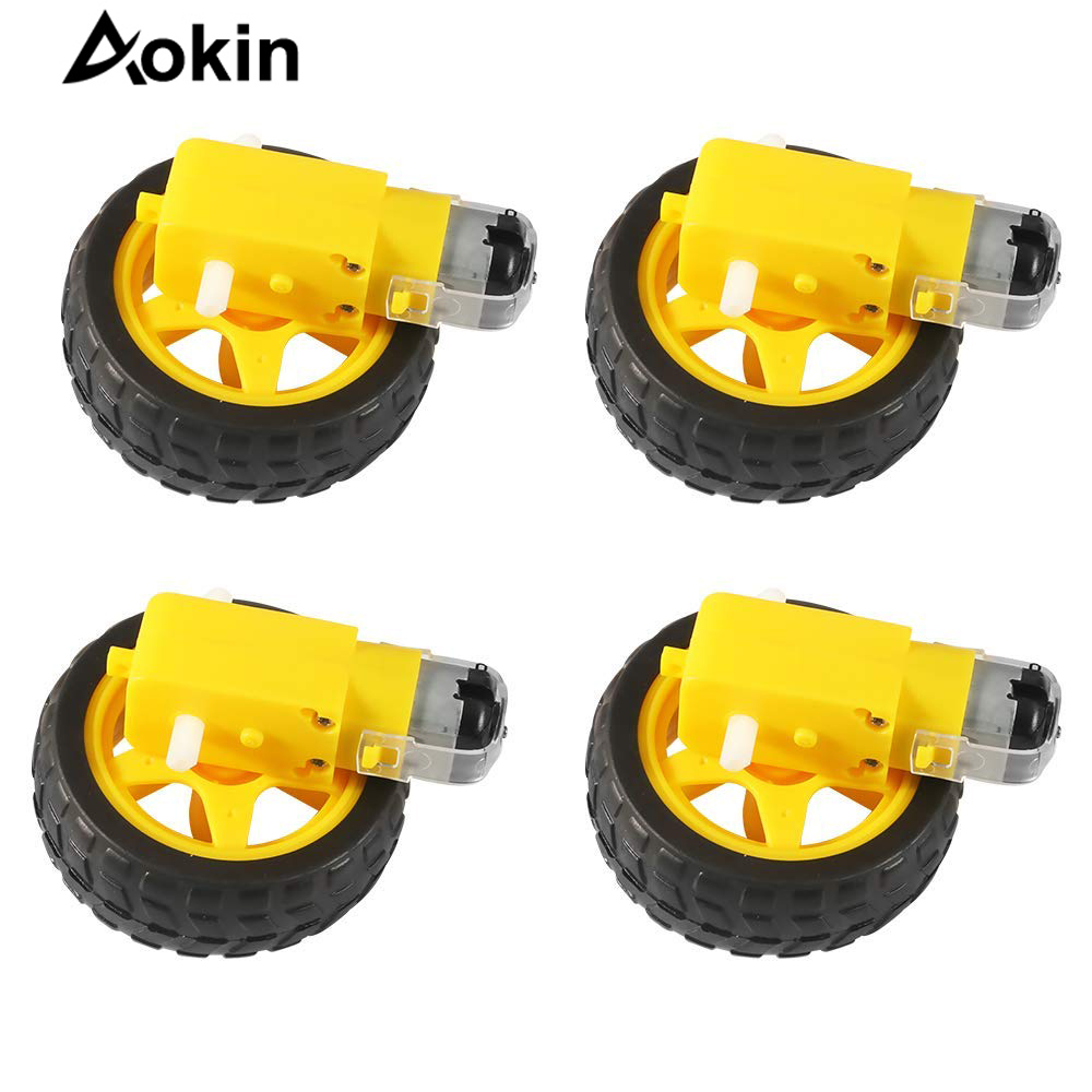 4Pcs DC Electric Motor + Plast - Smart Home Yellow recension och pris