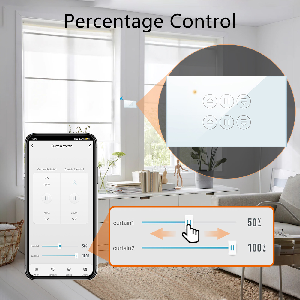 QCSMART WiFi Double Curtain US - Universal Remote Smart Home recension och pris