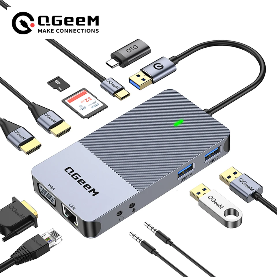 QGeeM USB 3.0 Docking Station, - Smart Home Hub 2 recension och pris