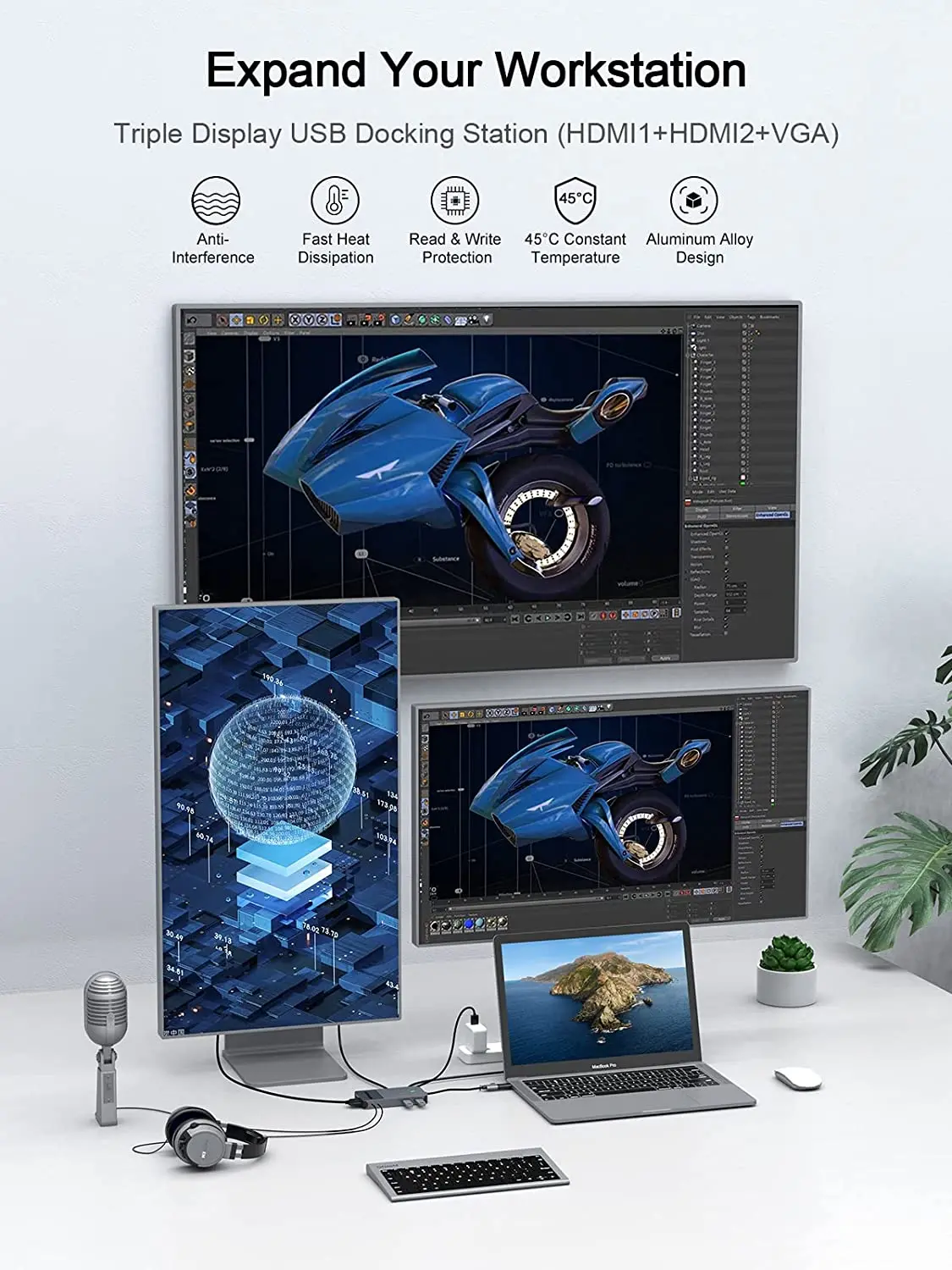QGeeM USB 3.0 Docking Station, - Smart Home Hub 2 recension och pris