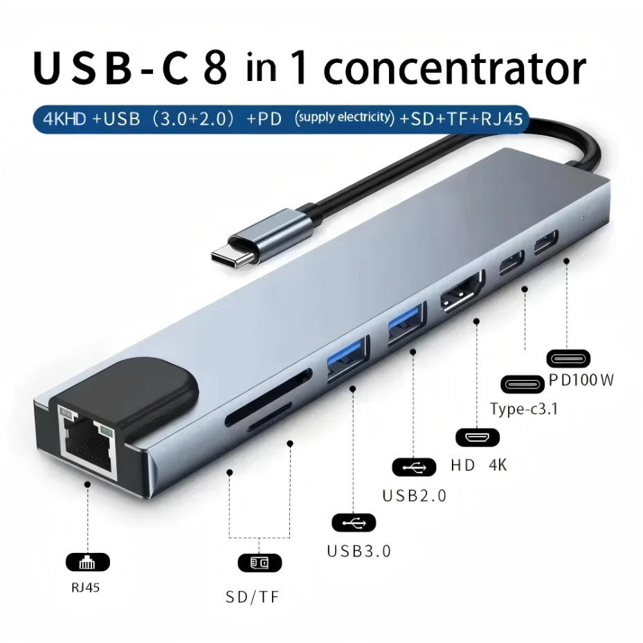 8IN1/2 Type-C Docking Station  - Smart Home Hub 2 recension och pris